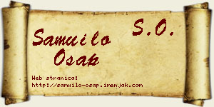 Samuilo Ošap vizit kartica